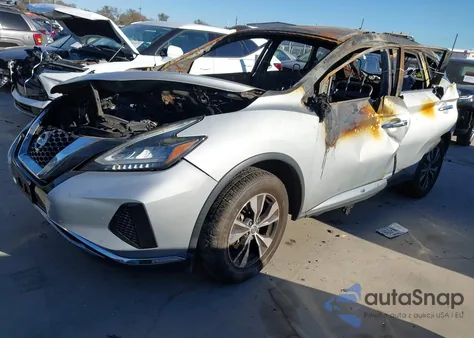 2020 Nissan Murano Sv Intelligent Awd z USA, uszkodzony, nr VIN 5N1AZ2BS7LN106565